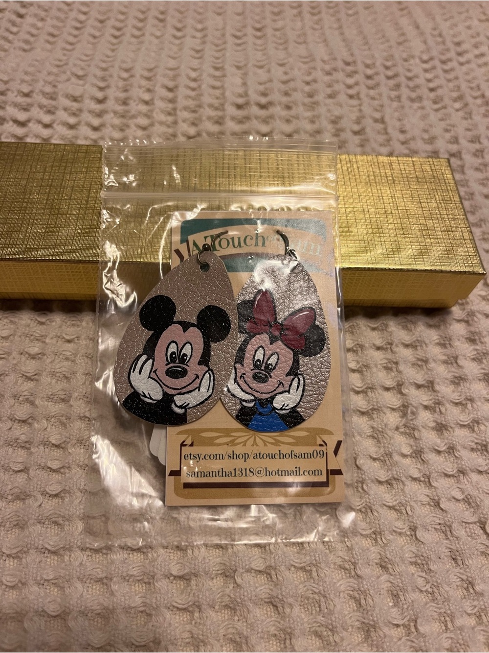Mickey & Minnie Teardrop Earrings